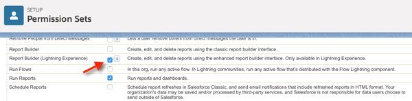 Salesforce Lightning Report Builder Checkbox